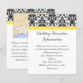 Zwart-witmasker met levendige geel (Voorkant / Achterkant)