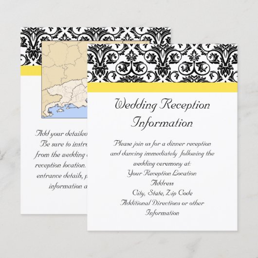 Zwart-witmasker met levendige geel (Voorkant / Achterkant)