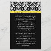 Zwart-witmasker met levendige geel flyer (Voorkant)