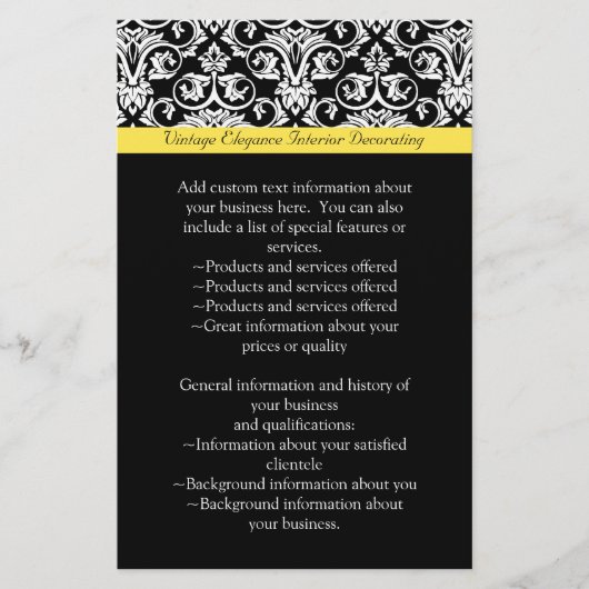 Zwart-witmasker met levendige geel flyer (Voorkant)