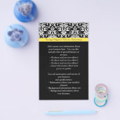 Zwart-witmasker met levendige geel flyer (Enkel)