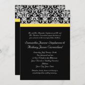 Zwart-witmasker met levendige geel kaart (Voorkant / Achterkant)