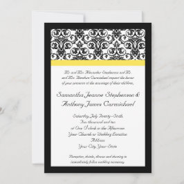 Zwart-witmasker met levendige geel kaart