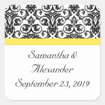 Zwart-witmasker met levendige geel