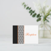 Zwart-witmasker met Oranje behuizing Kaart (Staand voorkant)