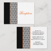 Zwart-witmasker met Oranje behuizing Kaart (Voorkant / Achterkant)