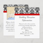 Zwart-witmasker met Ravishing Red Accent (Voorkant / Achterkant)