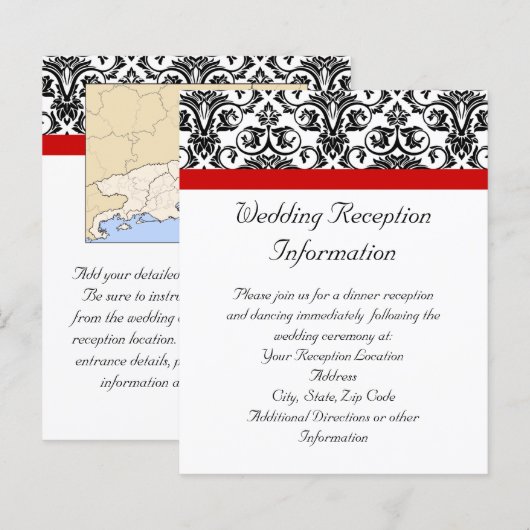 Zwart-witmasker met Ravishing Red Accent (Voorkant / Achterkant)