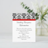 Zwart-witmasker met Ravishing Red Accent (Staand voorkant)