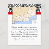 Zwart-witmasker met Ravishing Red Accent (Achterkant)