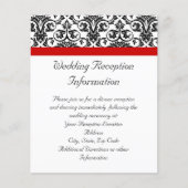 Zwart-witmasker met Ravishing Red Accent (Voorkant)