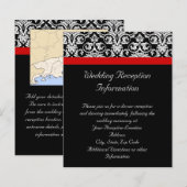 Zwart-witmasker met Ravishing Red Accent (Voorkant / Achterkant)