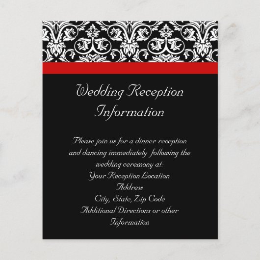 Zwart-witmasker met Ravishing Red Accent (Voorkant)