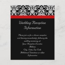 Zwart-witmasker met Ravishing Red Accent