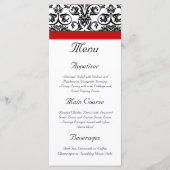 Zwart-witmasker met Ravishing Red Accent Menu (Voorkant)