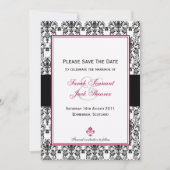 Zwart-witmasker opslaan Datum Save The Date (Voorkant)