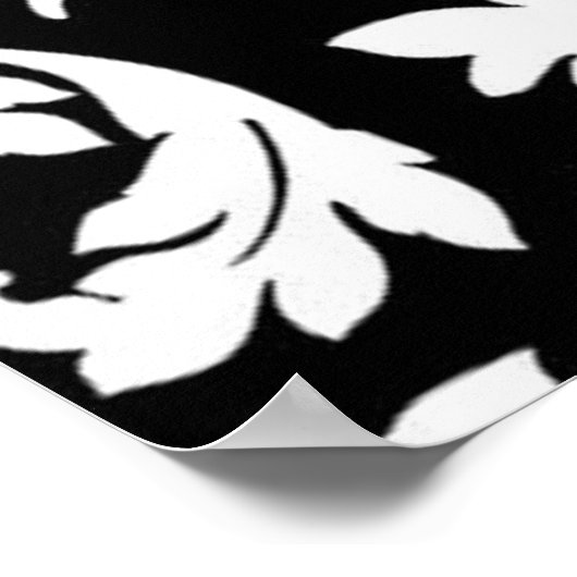 Zwart-witmasker Poster (Hoek)