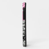 Zwart-witmasker / roze stipes Hoesje (Achterkant/links)