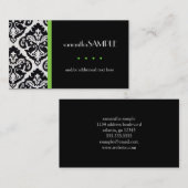 Zwart-witmasker, sleutelcode Limoen Visitekaartje (Voorkant / Achterkant)