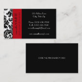 Zwart-witmasker Visitekaartje (Voorkant / Achterkant)