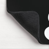 Zwart-witminimalismonogram Muismat (Hoek)