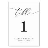 Zwart-witminimalistisch huwelijk | Aangepast evene Kaart (Achterkant)