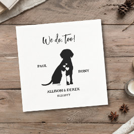 Zwart-witminimalistisch tandwieltje servet