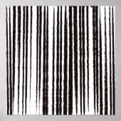 Zwart-witminimalistische moderne kunst afdrukken poster (Voorkant)