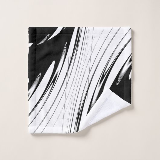 Zwart-witmoderne Bad Handdoek (Wasdoekje)