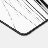 Zwart-witmoderne Bureaumat (Hoek)