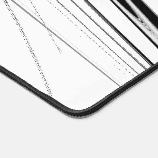 Zwart-witmoderne Bureaumat (Hoek)