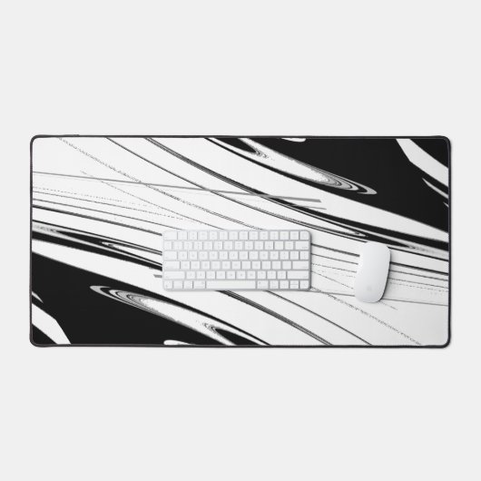 Zwart-witmoderne Bureaumat (Keyboard & Muis)