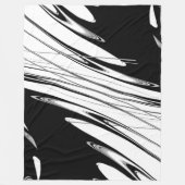 Zwart-witmoderne Fleece Deken (Voorkant)