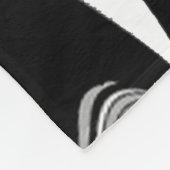 Zwart-witmoderne Fleece Deken (Hoek)
