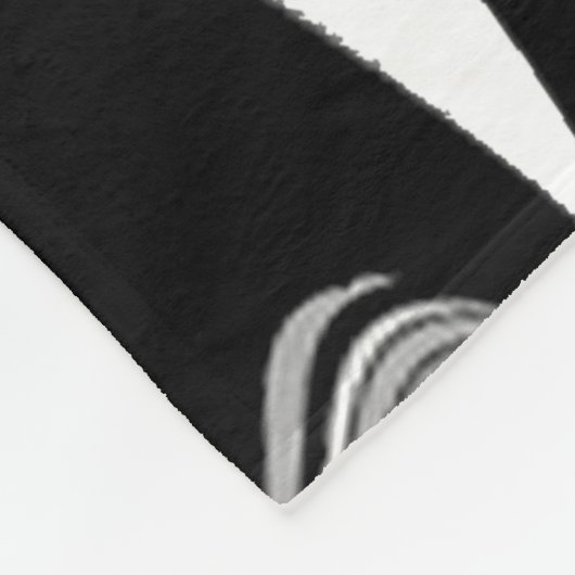 Zwart-witmoderne Fleece Deken (Hoek)