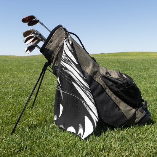 Zwart-witmoderne Golfhanddoek (Groen)