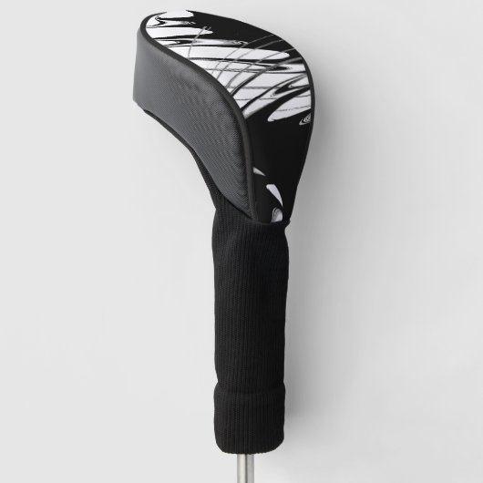 Zwart-witmoderne Golfheadcover (Schuin)