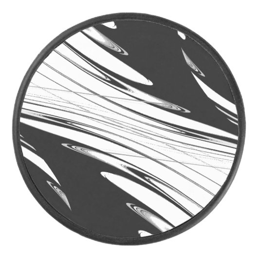 Zwart-witmoderne Hockey Puck (Voorkant)