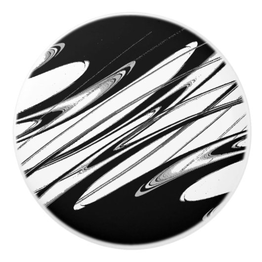 Zwart-witmoderne Keramische Knop (Voorkant)