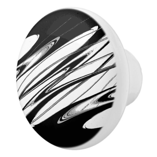 Zwart-witmoderne Keramische Knop (Rechts)