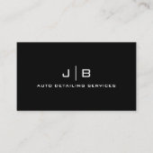 Zwart-witmoderne, minimalistische Professional Visitekaartje (Voorkant)