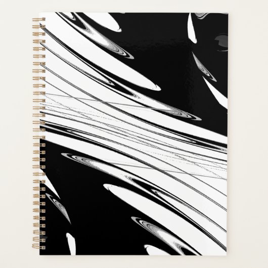 Zwart-witmoderne Planner (Voorkant)