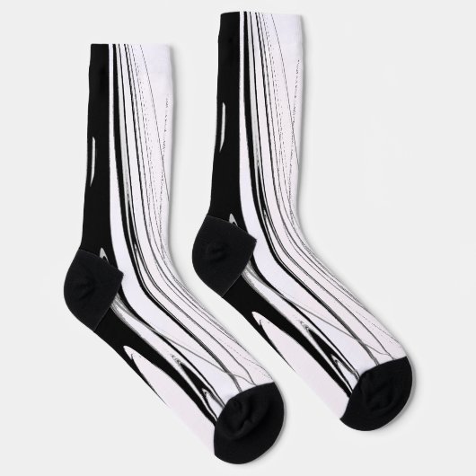 Zwart-witmoderne Sokken (Rechts)