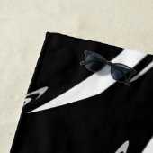 Zwart-witmoderne Strandlaken (In situ)