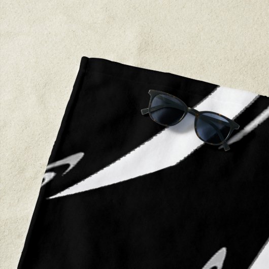 Zwart-witmoderne Strandlaken (In situ)