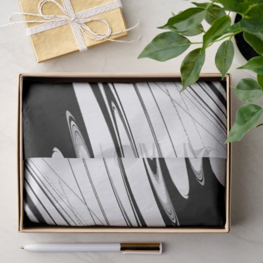 Zwart-witmoderne Tissuepapier (Geschenk)