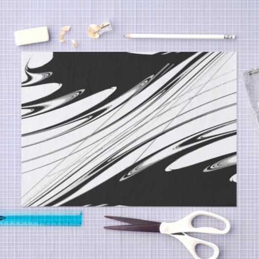 Zwart-witmoderne Tissuepapier (Craft)