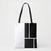 Zwart-witmoderne Tote Bag (Voorkant)