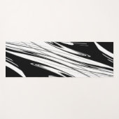 Zwart-witmoderne Yogamat (Voorkant (horizontaal))