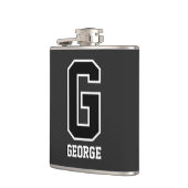 Zwart-witmonogram | Bold Modern Sportief Heupfles (Links)